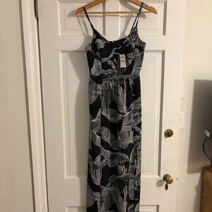 Express Tropical Chiffon Maxi Dress Size S